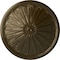 Ekena Millwork Brontes Ceiling Medallion (Fits Canopies up to 3 5/8"), Hand-Painted Brass, 25 1/2"OD x 5 1/2"P CM25BRBRS - alternate 1